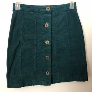 Button up high wasted skirt